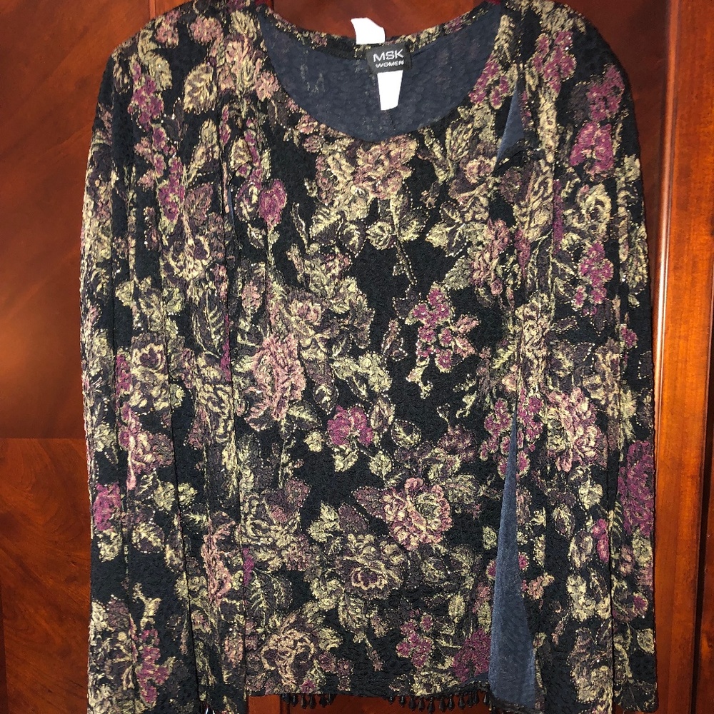 MSK Woman Two-Piece Blouse with Jacket